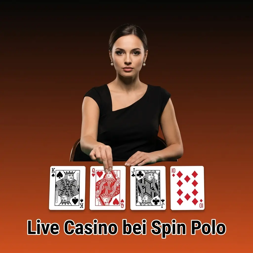 Live Casino bei Spin Polo mit echten Croupiers und HD-Streaming für Schweizer Spieler