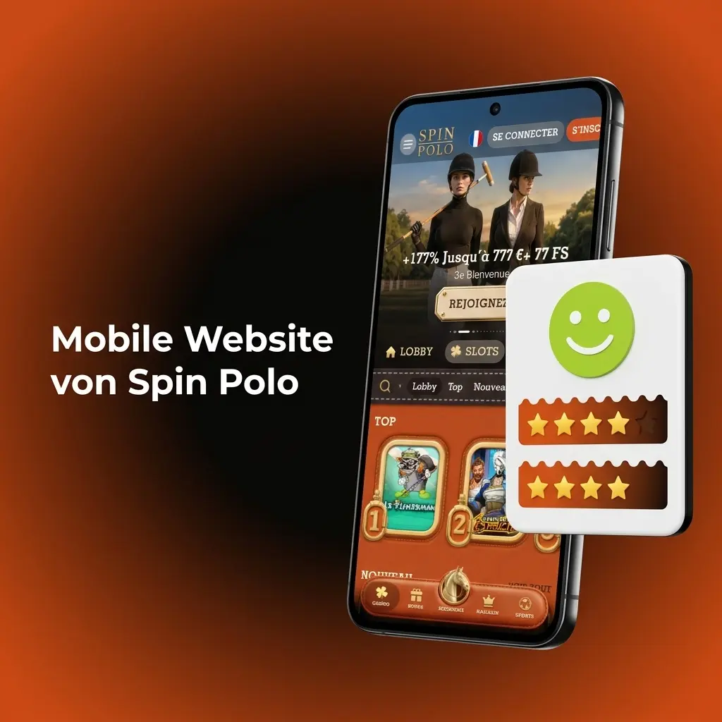 Spin Polo mobile Website auf Smartphone – optimiertes Layout für Sportwetten und Casino ohne App