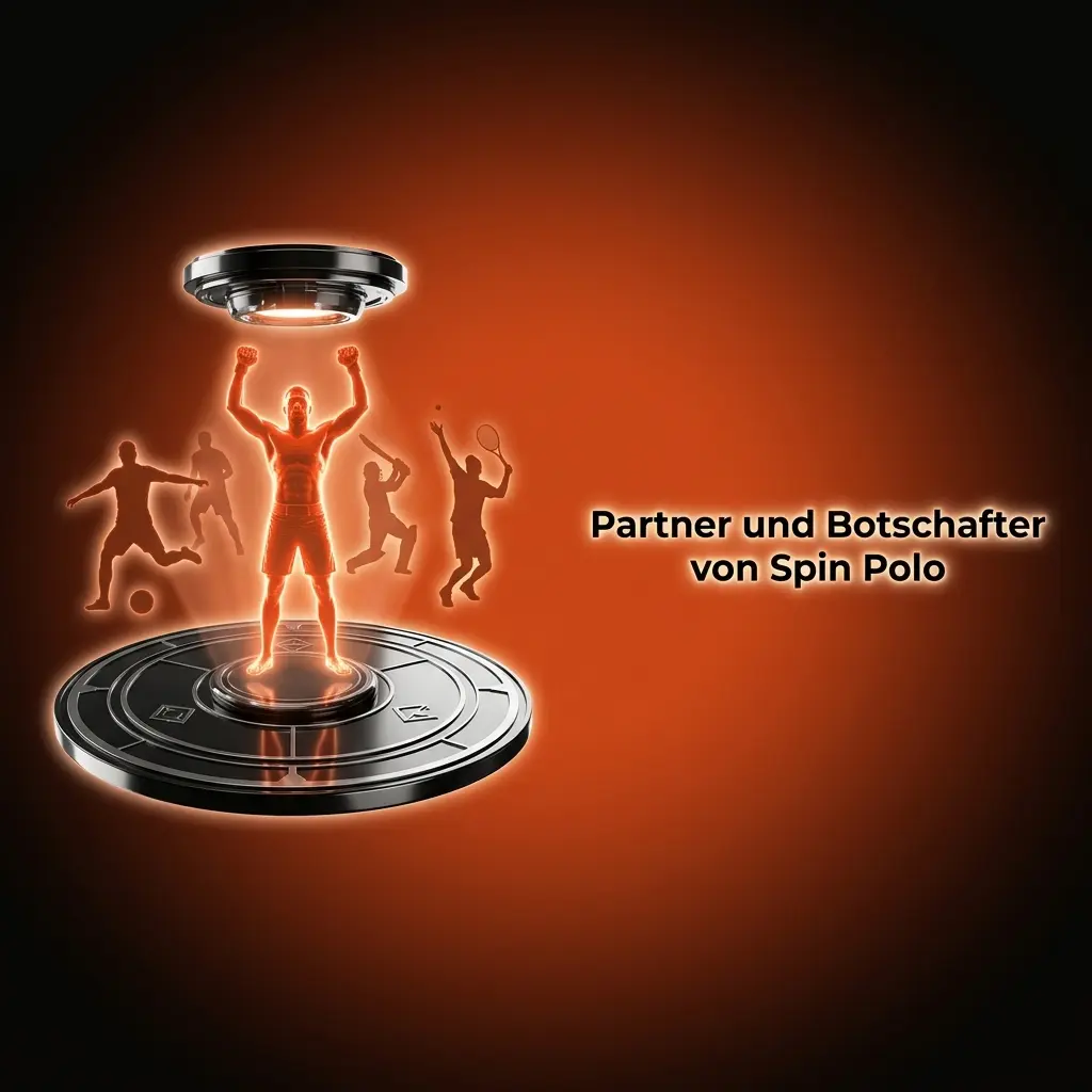 Spin Polo Logo mit Text zu Partnern und Botschaftern des Unternehmens