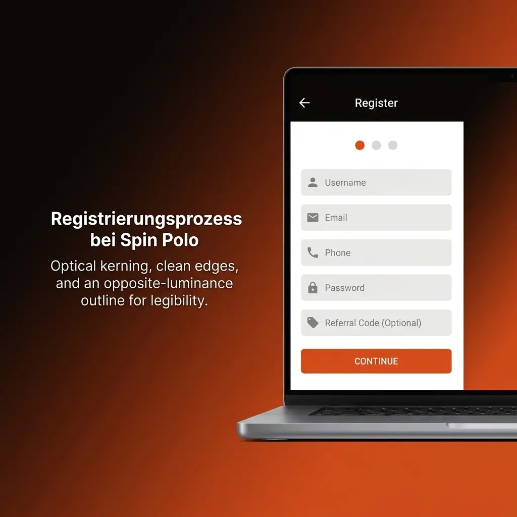 Spin Polo Registrierungsprozess: Konto in 2 Minuten erstellen und Willkommensbonus bis 7777 CHF sichern