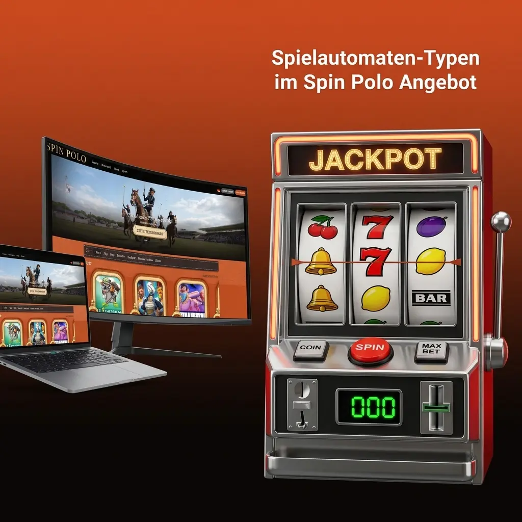 Verschiedene Spielautomaten-Kategorien im Spin Polo Casino mit über 7000 Slots wie Megaways und Jackpot-Slots