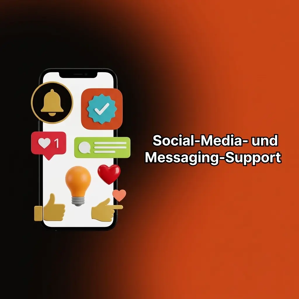Spin Polo Social-Media-Support über Telegram, WhatsApp, Facebook Messenger und X für schnelle Anfragen