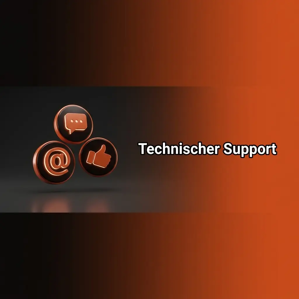 Technischer Kundendienst für Plattformprobleme: Live-Chat und E-Mail-Support mit Reaktionszeiten von 24–72 Stunden.