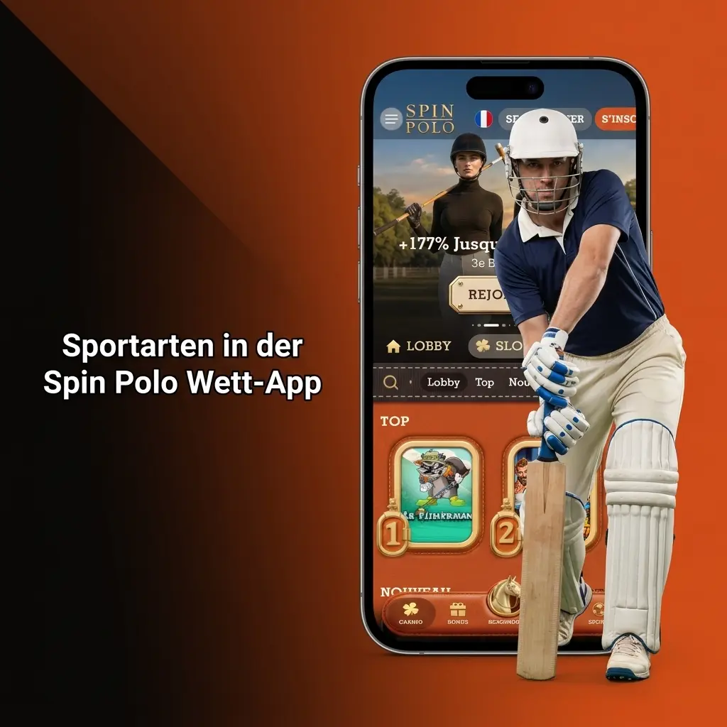 Sportarten in der Spin Polo Wett-App: Fussball, Tennis, Basketball, Eishockey, eSports und mehr im LIVE- und LINE-Modus